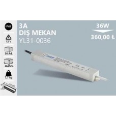 12V 3A DIŞ MEKAN TRAFO